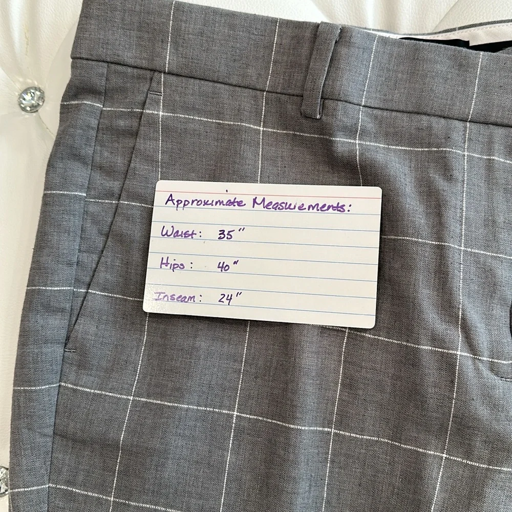 ***NWOT****Ann Taylor Grey Crop Pant - Picture 4 of 5
